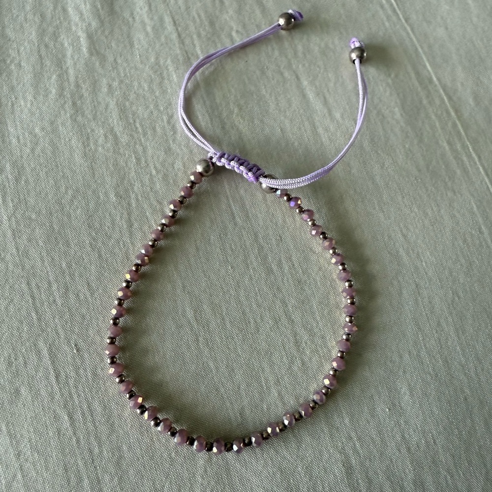Elegant Purple Beaded Bracelet